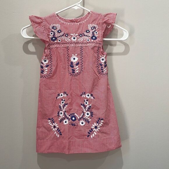 cecil and lou Other - Cecil and Lou Gingham Floral Embroidered Dress Size 3T